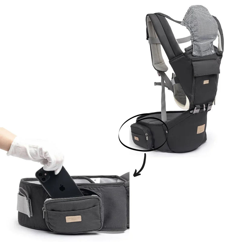 Canguru Ergonômico Lequeen Passeio Conforto Mamãe Bebê