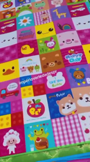 Tapete de Atividades Infantil Grande 180x120 Térmico Dobrável EVA Educativo Bebê