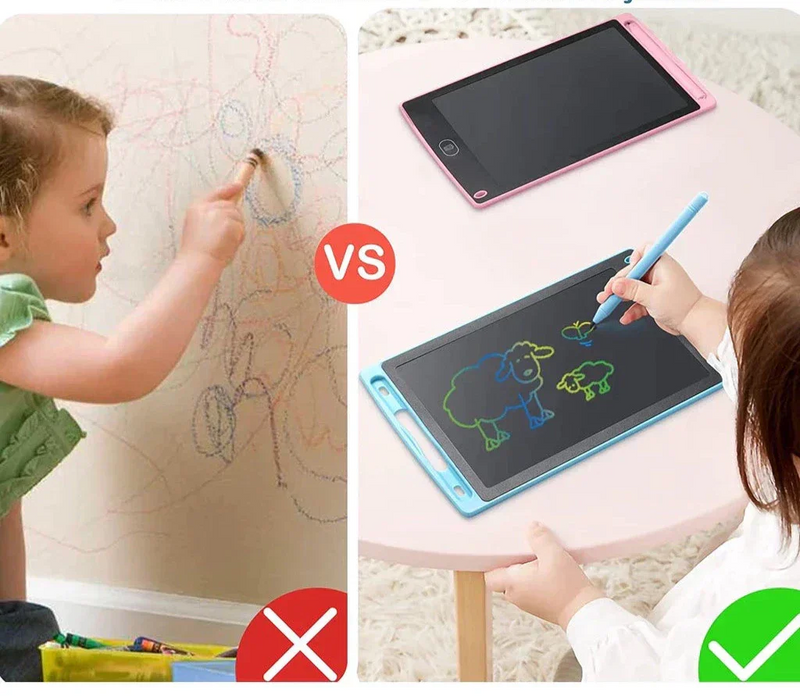 Kit 50 Lousa Mágica Tela Lcd Tablet Infantil De Escrever E Desenhar 8.5 Polegadas