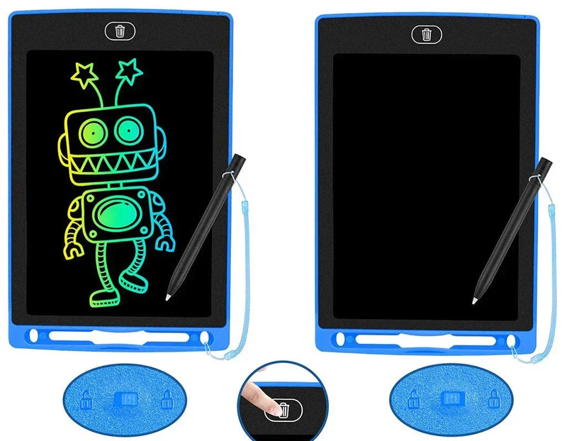 Kit 50 Lousa Mágica Tela Lcd Tablet Infantil De Escrever E Desenhar 8.5 Polegadas