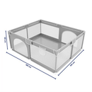 Cercadinho Chiqueirinho Infantil Bebê Cinza Portátil Com Tela 180x150