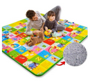 Tapete de Atividades Infantil Grande 180x120 Térmico Dobrável EVA Educativo Bebê