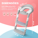Troninho infantil Assento Redutor Infantil com Escada para Vaso Sanitário Bambinelli