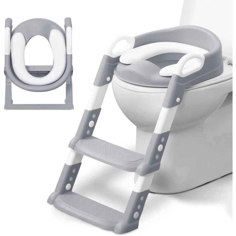 Troninho infantil Assento Redutor Infantil com Escada para Vaso Sanitário Bambinelli