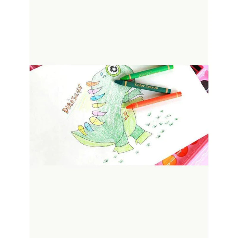 Estojo Maleta de Pintura Infantil - Kits de 24 a 150 Peças com Canetinhas, Giz, Lápis e Desenhos para Colorir