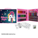 Estojo Maleta de Pintura Infantil - Kits de 24 a 150 Peças com Canetinhas, Giz, Lápis e Desenhos para Colorir