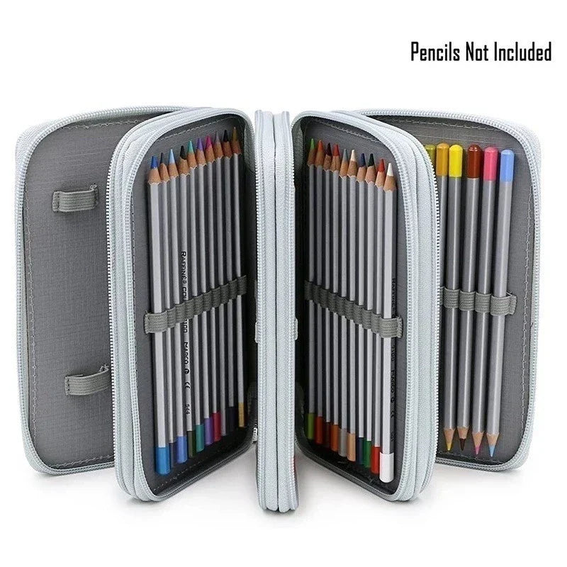 Estojo Escolar/Estojo Box/Estojo De Lápis De Quatro Camadas Com 72 Furos /Material Escolar